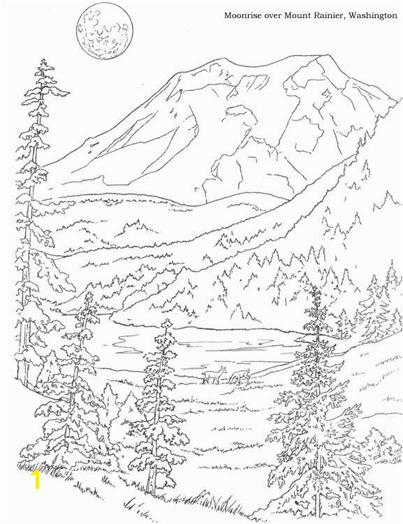 Landscape Coloring Pages for Adults to Print Woods Landscape Coloring Pages Google Search