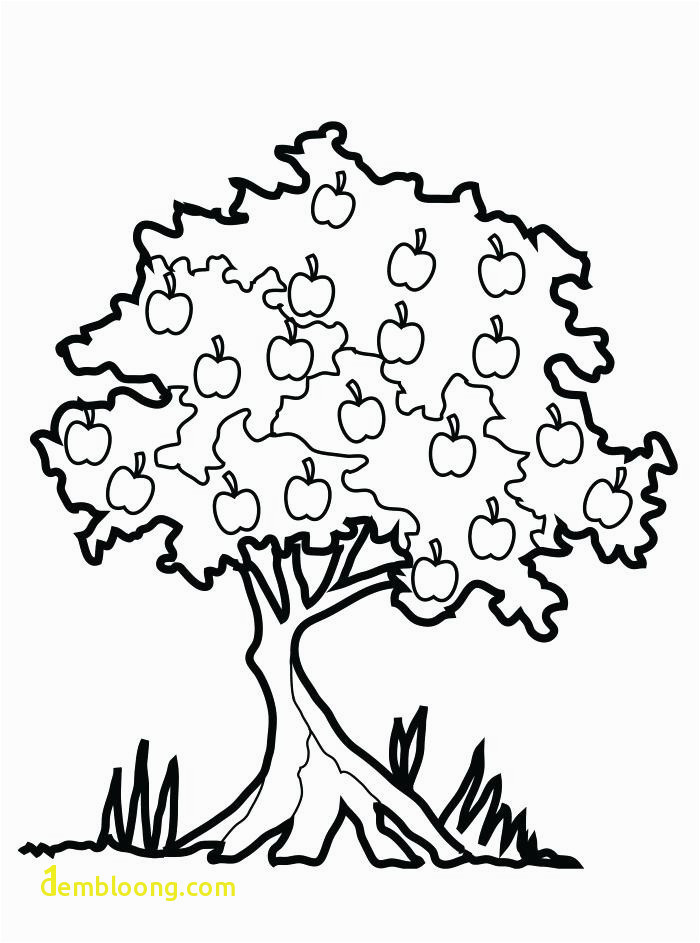 Apple Printable Coloring Pages Unique Fall Tree Coloring Pages Printable Autumn Tree Coloring Page Free