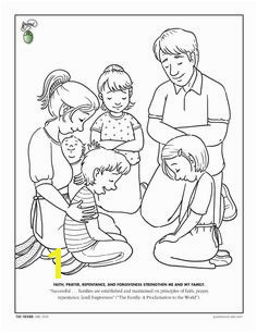 lds coloring pages prayer