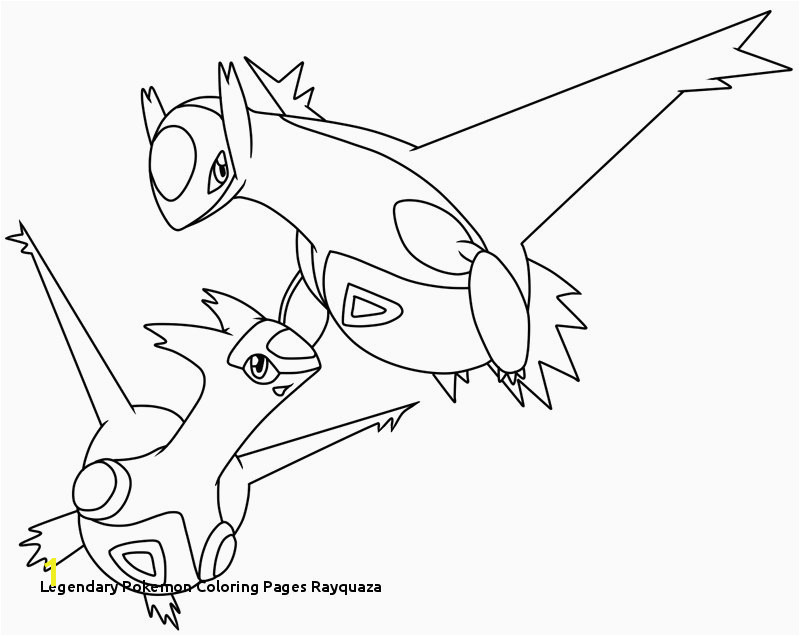 legendary pokemon coloring pages rayquaza  divyajanani