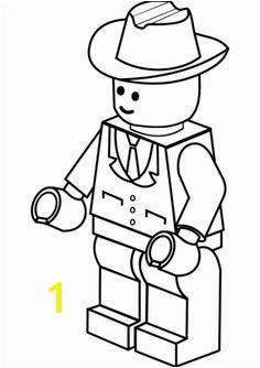 Lego Man in Cowboy Hat Coloring page Lego Coloring Pages Coloring Pages For Kids