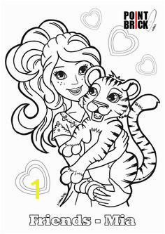 Disegni da Colorare LEGO Friends Mia e cucciolo di tigre Clicca sull immagine