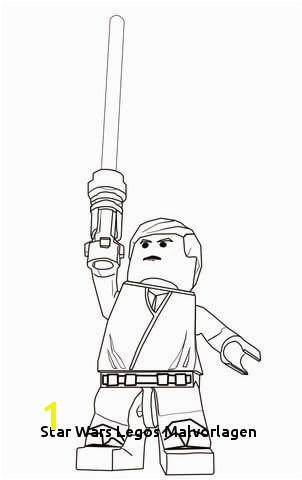 Lego Star Wars Luke Skywalker Coloring page