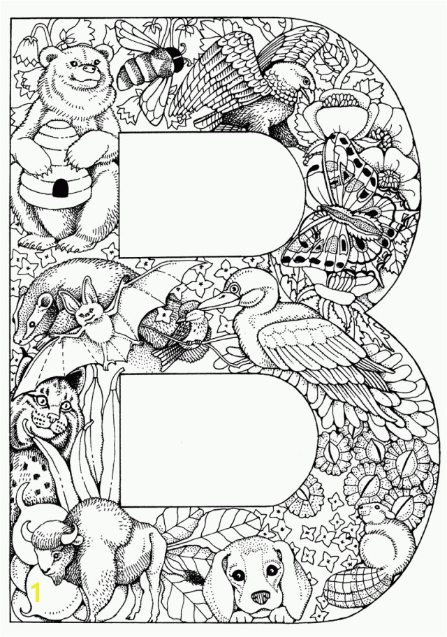 Things that start with B Free Printable Coloring Pages