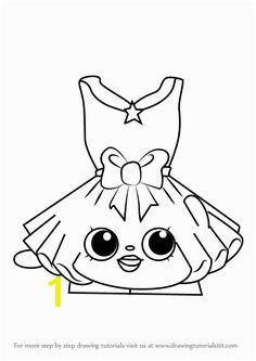 How to Draw Tutucute from Shopkins DrawingTutorials101 Shopkins Colouring Pages Cute Coloring