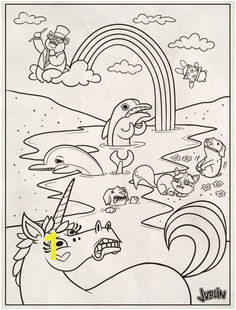 Lisa Frank coloring page