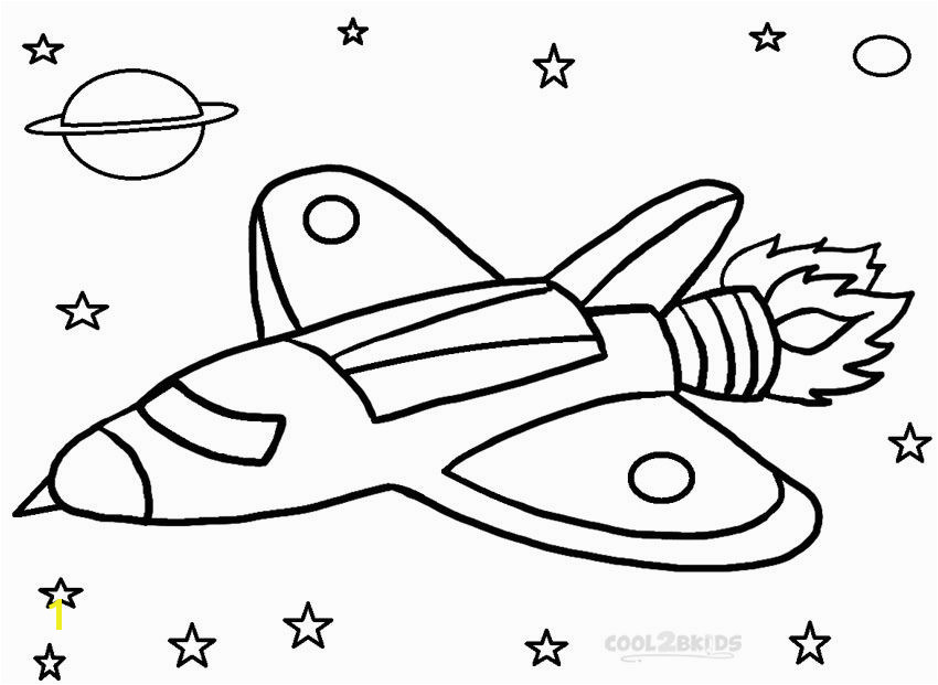 Printable Rocket Ship Coloring Pages For Kids