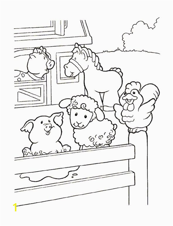 coloring page Little People Little People