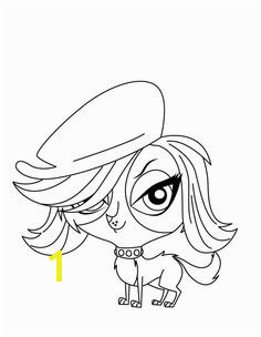 Littlest Pet Shop Wearing A Hat Coloring For Kids Coloring Pages For Kids