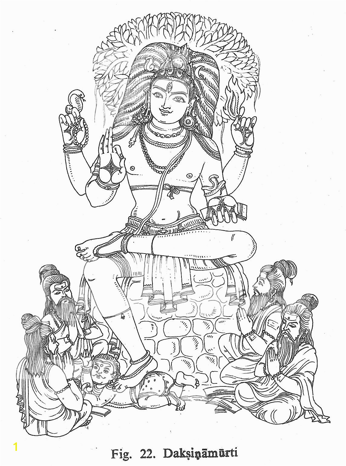 Daksinamurti Se±or Shiva Lord Shiva Krishna Indian Traditional Paintings Indian Gods
