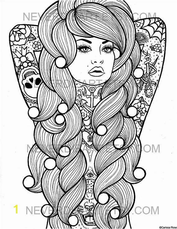 Digital Download Print Your Own Coloring Book by NeverDieArt