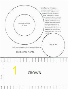 How to make your own Mini top hat or steampunk hat template from childrensart