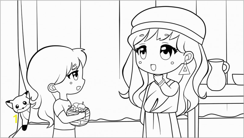 Maid Coloring Page Naaman S Little Maid Coloring Pages