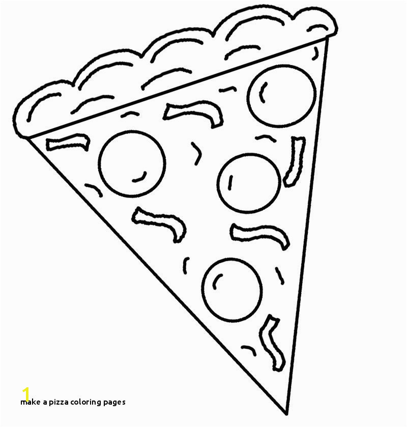 Slice Pizza coloring pages for kids Pre deti Pinterest