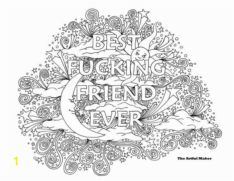 BFF Best Fucking Friend Ever Adult Coloring by TheArtfulMaker