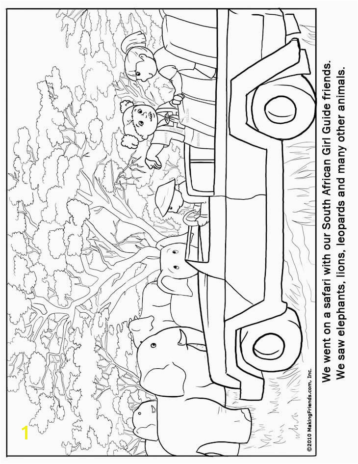 South African Girl Guide Coloring Page for South Africa Print multiple copies to use as a gathering activity to help girls acquainted with each other