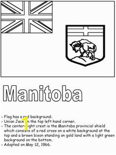 Manitoba Flag Coloring Page 196 Best School Canada Images