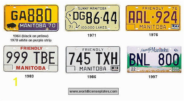 Manitoba License Plates