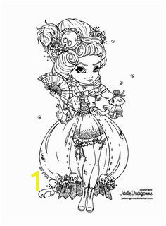 Marie Antoinette s e back Lineart Coloring Book PagesColoring