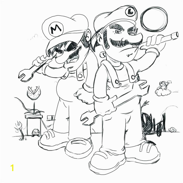 Mario Bros Coloring Pages Mario Bros Coloring Pages