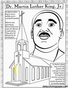 Free Martin Luther King Day coloring pages MLK lesson plans crafts activities
