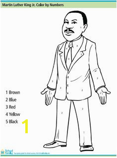 Martin Luther King Jr Color By Number Printables for Kids – free word search puzzles