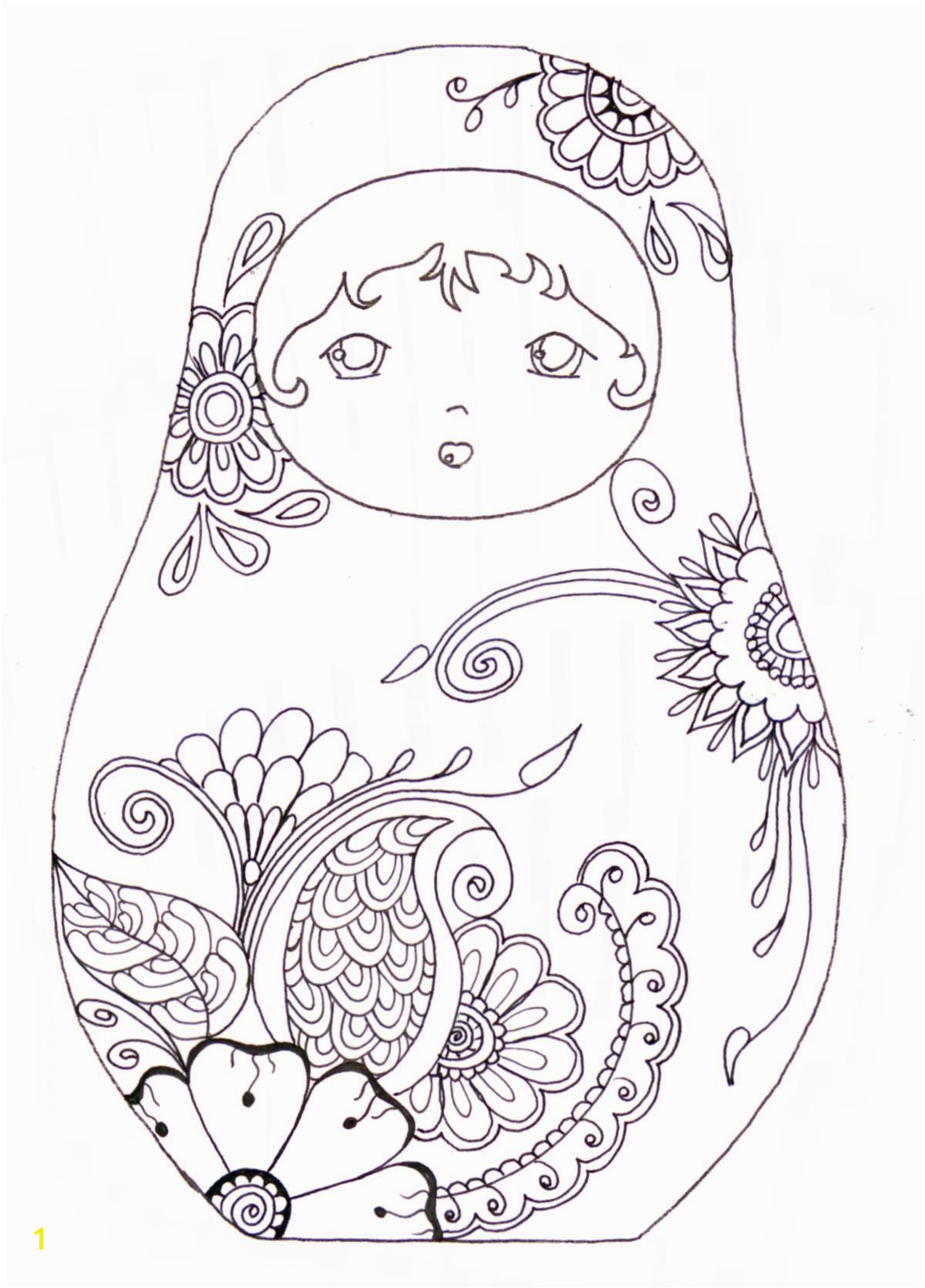 Printable Coloring Coloring Sheets Colouring Adult Coloring Pages Coloring Books Babushka