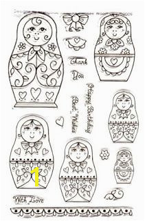 Valderna Punto de cruz matryoshka These can be used as coloring pages