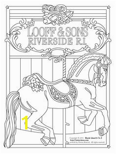 Merry Go Round Coloring Pages 119 Best Carousel Animal Coloring Pages Images In 2018