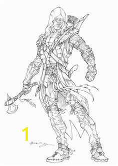 Assassins Creed 3 Connor by Patrick Hennings Coloring Pages For Girls Coloring Books