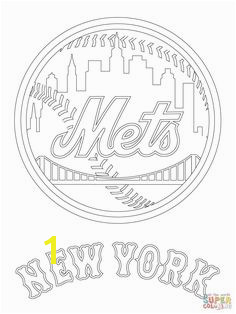 New York Mets Logo coloring page from MLB category Select from printable crafts of cartoons nature animals Bible and many more