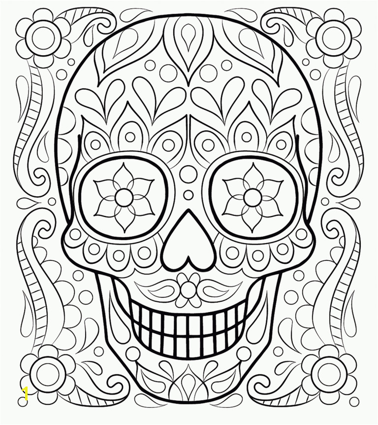 calaveras y catricas para colorear 1 Free Printable Coloring Pages