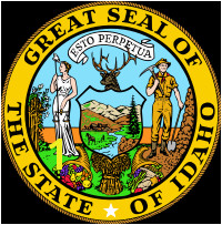 Michigan State Seal Coloring Page Flag and Seal Of Idaho