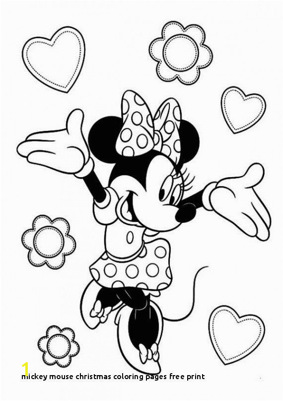 Mickey Mouse Christmas Coloring Pages Free Print Mickey Mouse
