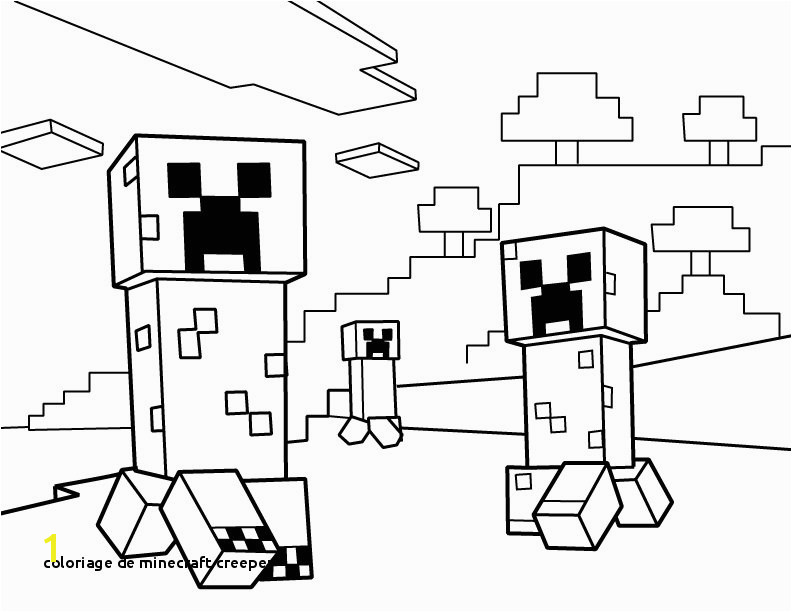 Coloriage De Minecraft Creeper Minecraft Drawing at Getdrawings