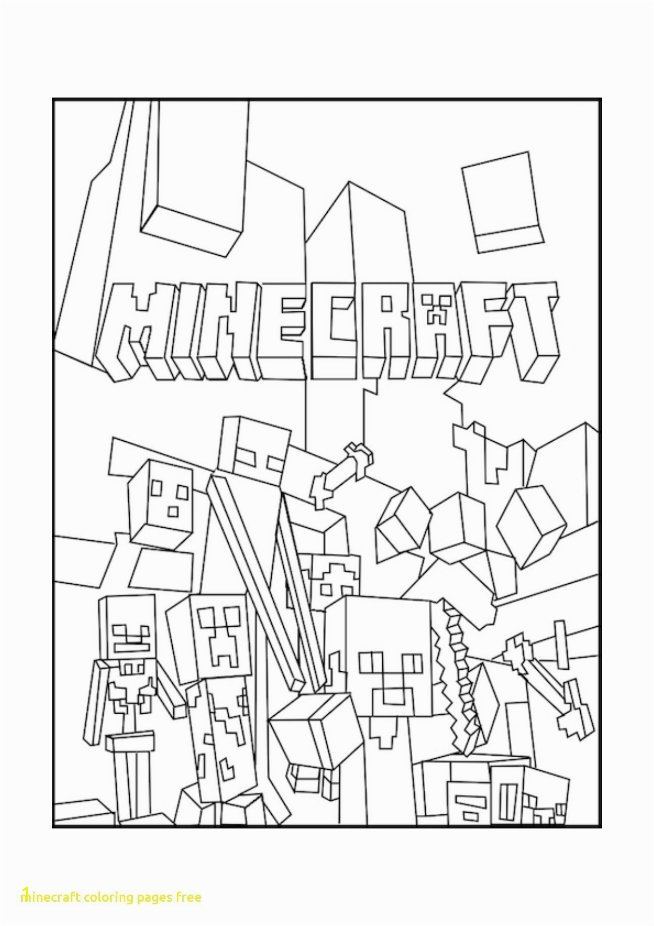 Minecraft Logo Coloring Pages New Free Minecraft Coloring Pages Crosbyandcosg