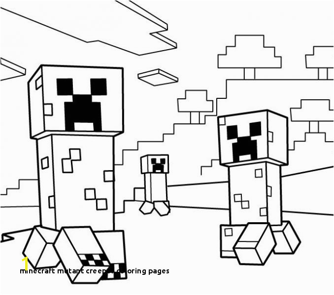 30 Minecraft Mutant Creeper Coloring Pages