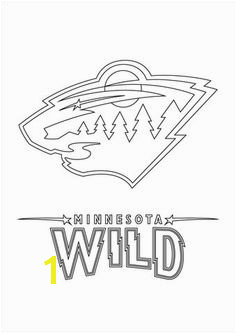 Minnesota Wild Logo Coloring page Hockey Birthday Hockey Party Free Printable Coloring Pages