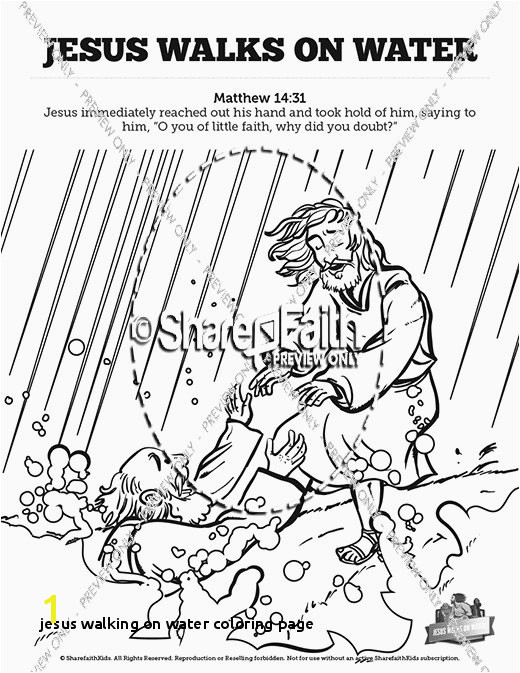 Jesus Walking Water Coloring Page Jesus Walks Water Coloring Page Best 368 Best Kids Miracles