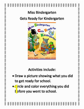 Miss Bindergarten Gets Ready For Kindergarten Activities Teaching Resources