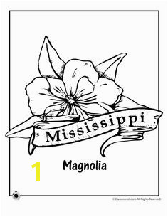 State Flower Coloring Pages Mississippi State Flower Coloring Page – Classroom Jr Flower Coloring Pages