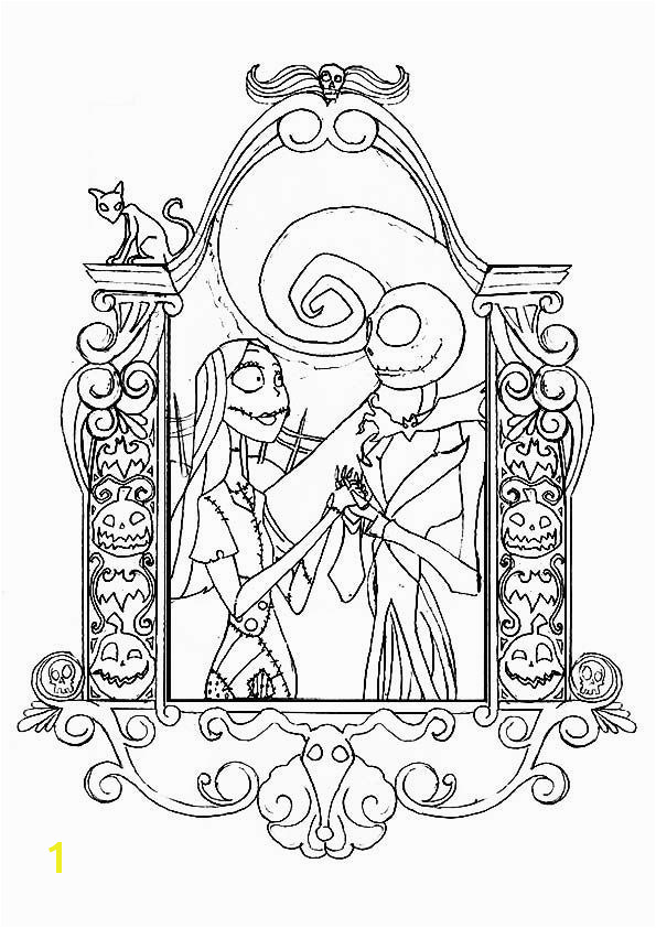 Top 25 Nightmare Before Christmas Coloring Pages for Your Little es print coloring image MomJunction