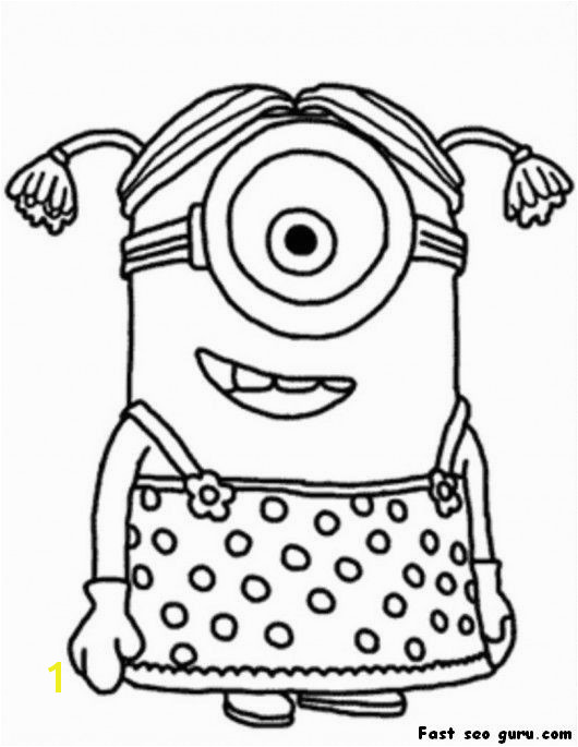 Minion Girl Despicable Me Coloring Pages minions coloring pages girls coloring pages disney coloring pages Free online coloring pages and Printable