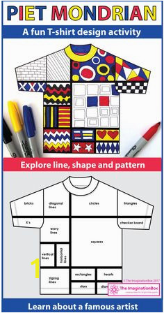 Mondrian Art Activity Explore Shape and Line