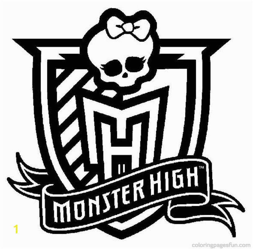 Monster High Monster High Logo Coloring Pages Free Printable Coloring Pages Coloringpagesfun