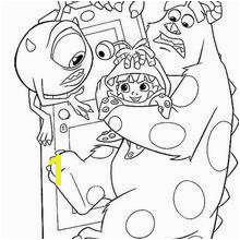 Mike Sulley and Boo Coloring page DISNEY coloring pages Monsters Inc