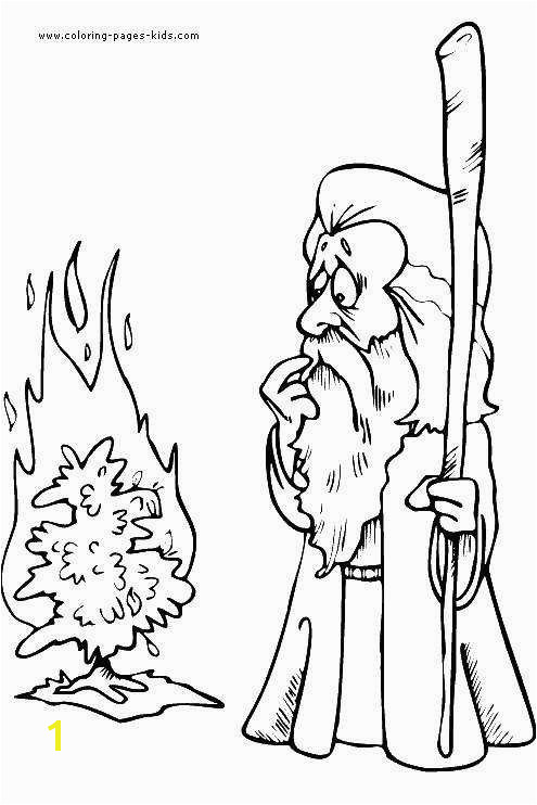 Moses and Joshua Coloring Pages New Moses and Burning Bush Coloring Pages Unique Moses Burning Bush