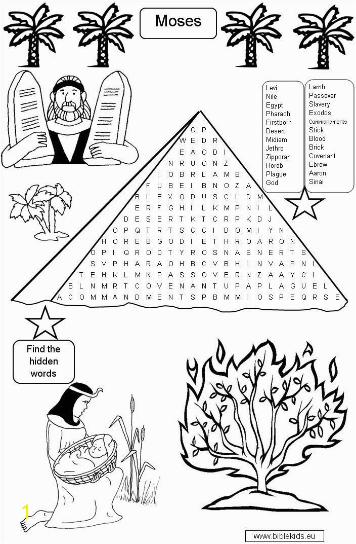 Moses and Jethro Coloring Page Moses Coloring Pages