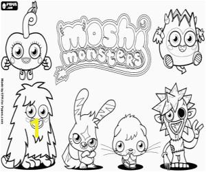 Moshi Monsters Coloring Pages Printable Games