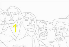 Mount Rushmore Coloring Page 31 Best Activities for Mount Rushmore Images